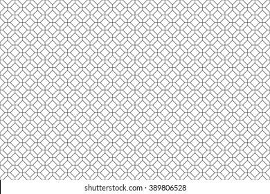 Simple seamless rhombus black and white background. Vector illustration. EPS 10.