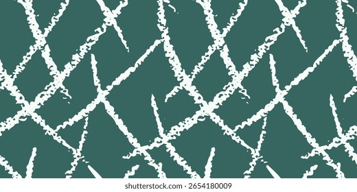 Textura de esboço simples e sem costura, ornamento abstrato com traçados de pincel aleatórios. Superfície de design gráfico de duas cores com padrão desenhado a giz. Traçados de pincel à mão livre abstratos. Ilustração vetorial.
