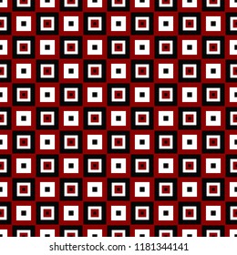 Simple seamless square pattern background design - color vector graphic