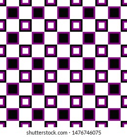 Simple seamless square pattern background design - color vector graphic