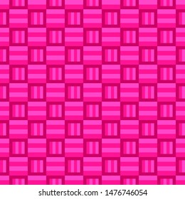 Simple seamless square pattern design background - colored vector graphic