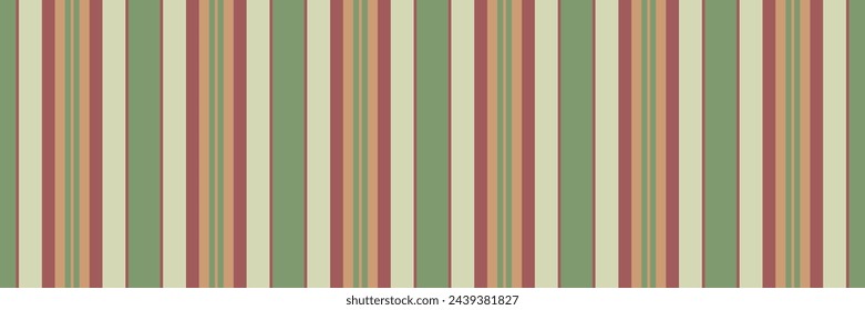 Simple seamless stripe textile, wallpaper pattern vector texture. Pastel lines vertical background fabric in red and pastel color.