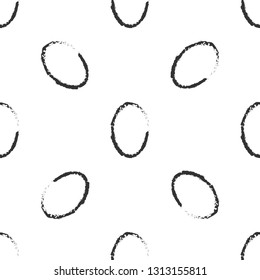 Simple seamless texture design with whole egg silhouettes.