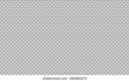 Simple seamless vector geometric texture with a 3d effect in a grayscale. Endless minimalist stylish abstract repetitive pattern