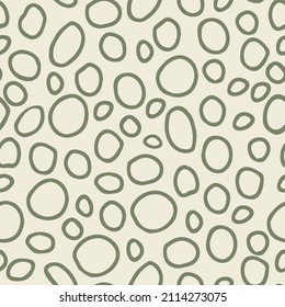 Simple seamless vector pattern of dots, strokes, spots, strokes. Hand drawn illustration, dry brush. Scandinavian style, wallpaper, fabric, textile design, wrapping paper