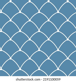 Simple seamless vector pattern with streamer blue background.pattern with leaves