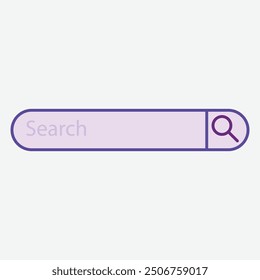 A simple search bar design with a magnifying glass icon.