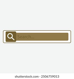 A simple search bar graphic with a magnifying glass icon and placeholder text.