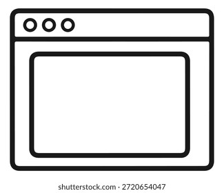 Un icono de barra de búsqueda simple sobre un fondo negro
