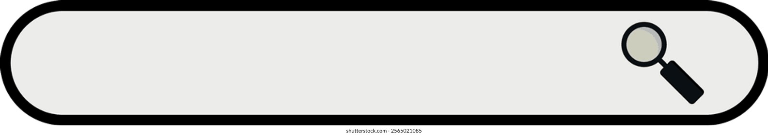Simple Search Bar with Magnifying Glass Vector
