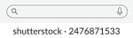 Simple search bar as part of user interface design. Vector illustration.	