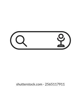 Simple search bar as part of user ,Vector illustration.