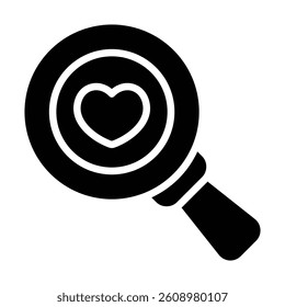 Simple Search glyph icon. The icon can be used for websites, print templates, presentation templates, illustrations, etc	