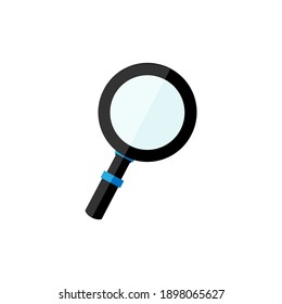 Diseño de iconos de búsqueda simple. Diseño de iconos de vidrio de ampliación. Signo del amplificador. Diseño de herramientas de búsqueda. Ilustración vectorial.