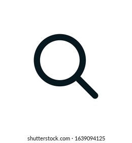 Simple search icon isolated on the white background