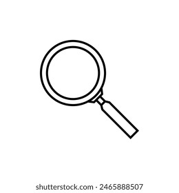 Simple search icon isolated on white background.