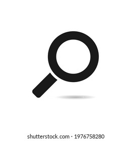 simple search icon on a white background