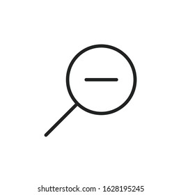 Simple search line icon. Stroke pictogram. Vector illustration isolated on a white background. Premium quality symbol. Vector sign for mobile app and web sites.