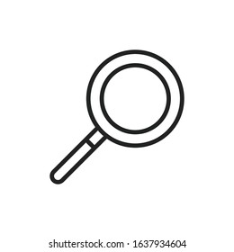 Simple search line icon. Stroke pictogram. Vector illustration isolated on a white background. Premium quality symbol. Vector sign for mobile app and web sites.