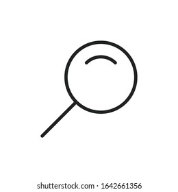 Simple search line icon. Stroke pictogram. Vector illustration isolated on a white background. Premium quality symbol. Vector sign for mobile app and web sites.