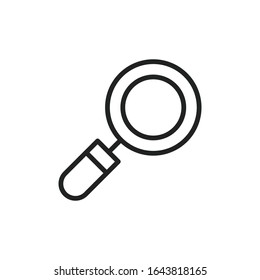 Simple search line icon. Stroke pictogram. Vector illustration isolated on a white background. Premium quality symbol. Vector sign for mobile app and web sites.