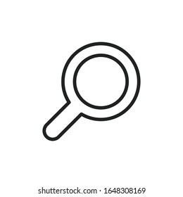 Simple search line icon. Stroke pictogram. Vector illustration isolated on a white background. Premium quality symbol. Vector sign for mobile app and web sites.