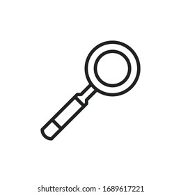 Simple search line icon. Stroke pictogram. Vector illustration isolated on a white background. Premium quality symbol. Vector sign for mobile app and web sites.