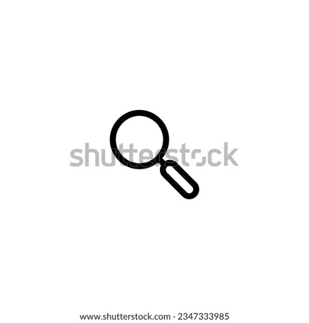 Simple search, research icon balck and white.