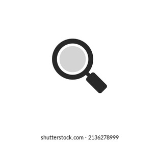 Simple search vector icon on white background