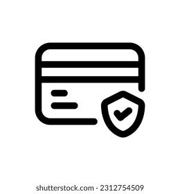 Einfaches Symbol für sichere Zahlung. Das Symbol kann für Websites, Druckvorlagen, Präsentationsvorlagen, Illustrationen usw. verwendet werden