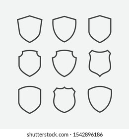 Free shield shapes - Vector Art