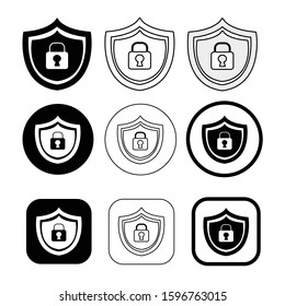Simple Security icon sign design