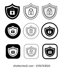 Simple Security icon sign design