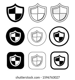 Simple Security icon sign design
