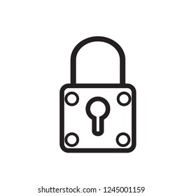 simple security icon vector