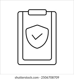 simple security policy vector icon design