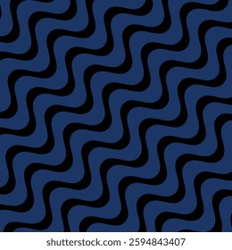 simple seegreen colour diagonal wave line pattern on black background.