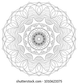 Simple Self Coloring Mandalas -print n color