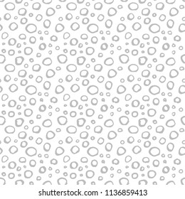 Simple semaless pattern. Hand drawn with brush 