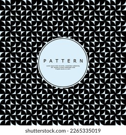 Simple semi circle shape abstract pattern vector. Modern geometric round pattern