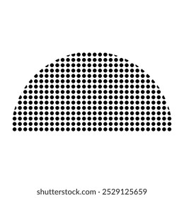 ícone de semicírculo simples desenho ilustração