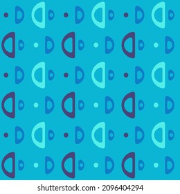 Simple semicircular geometric shapes will decorate any surface or thing and make it attractive. Abstract seamless pattern for prints, textile, web, advertising and any design projects.