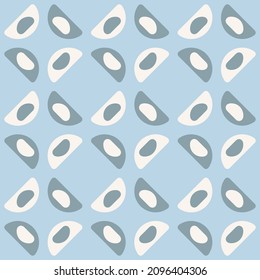 Las formas geométricas semicirculares simples decorarán cualquier superficie o cosa y lo harán atractivo. Resumen de un patrón sin fisuras para impresiones, textiles, web, publicidad y cualquier proyecto de diseño.
