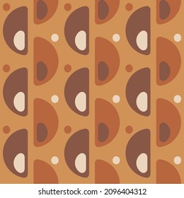 Las formas geométricas semicirculares simples decorarán cualquier superficie o cosa y lo harán atractivo. Resumen de un patrón sin fisuras para impresiones, textiles, web, publicidad y cualquier proyecto de diseño.