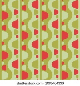 Simple semicircular geometric shapes will decorate any surface or thing and make it attractive. Abstract seamless pattern for prints, textile, web, advertising and any design projects.