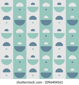 Las formas geométricas semicirculares simples decorarán cualquier superficie o cosa y lo harán atractivo. Resumen de un patrón sin fisuras para impresiones, textiles, web, publicidad y cualquier proyecto de diseño.