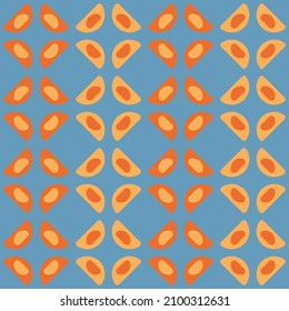 Las formas geométricas semicirculares simples decorarán cualquier superficie o cosa y lo harán atractivo. Resumen de un patrón sin fisuras para impresiones, textiles, web, publicidad y cualquier proyecto de diseño.