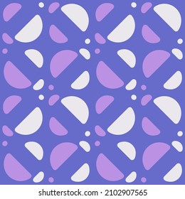 Simple semicircular geometric shapes will decorate any surface or thing and make it attractive. Abstract seamless pattern for prints, textile, web, advertising and any design projects.