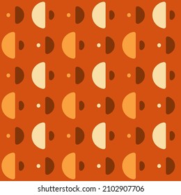 Simple semicircular geometric shapes will decorate any surface or thing and make it attractive. Abstract seamless pattern for prints, textile, web, advertising and any design projects.