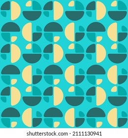 Simple semicircular geometric shapes will decorate any surface or thing and make it attractive. Abstract seamless pattern for prints, textile, web, advertising and any design projects.